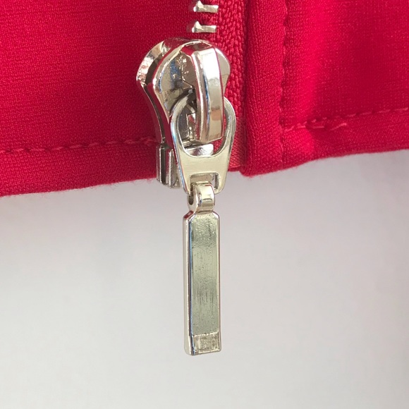 Sexy Le Chateau womens bomber biker jacket red - Picture 6 of 9